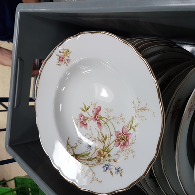 ../frankl24shop/Suppenteller tief Vintage 23 cm - 25 cm